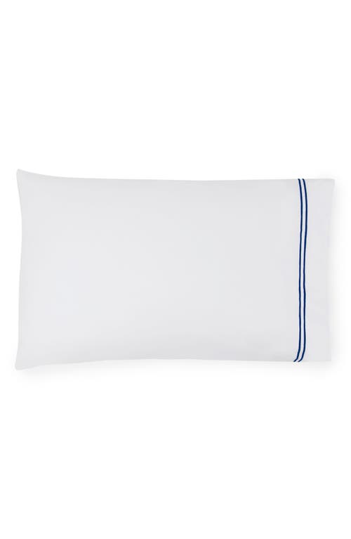 Sferra Grande Hotel King Pillowcase, Pair In White/navy