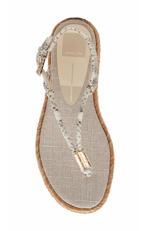 Shop Dolce Vita Meryl Slingback Sandal In Grey/white Embossed Leather