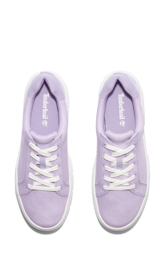 Timberland Laurel Court Platform Sneaker In Light Purple Canvas