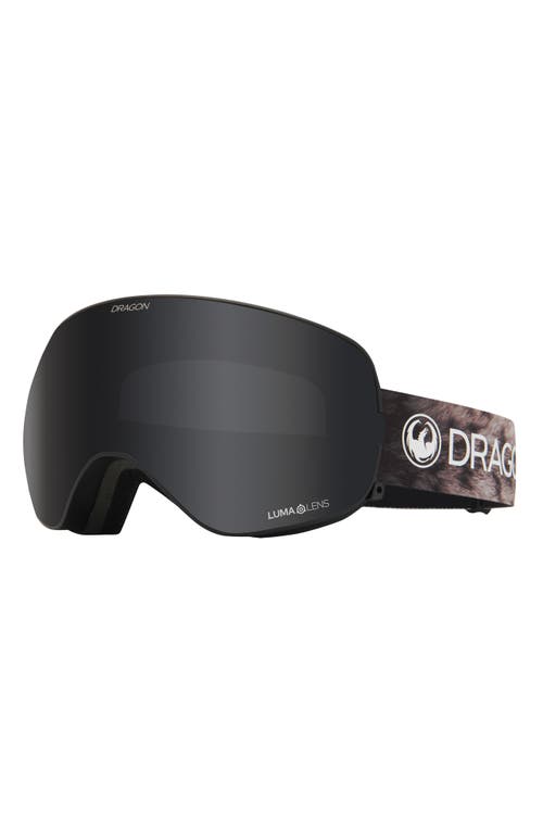 DRAGON X2S 72mm Spherical Snow Goggles with Bonus Lenses in Snow Leopard/Dark Smoke Lens
