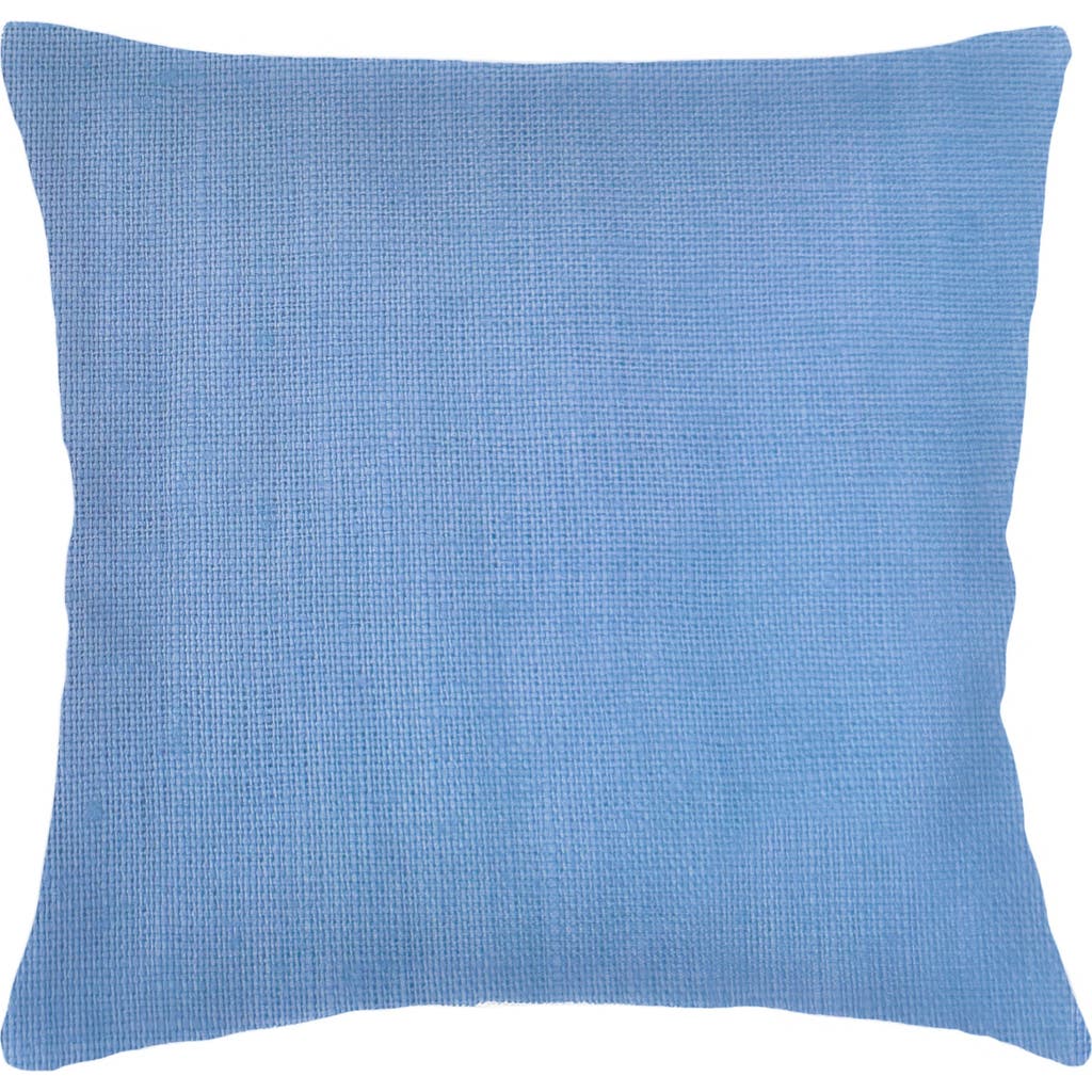 Anaya So Soft Linen Euro Pillow Down Alternative Insert In Ocean Blue