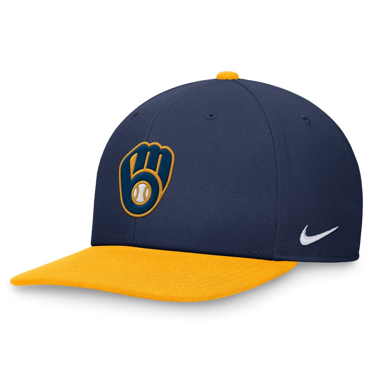 Men’s Milwaukee Brewers Navy Mixed Font 9Fifty Snapback Hats