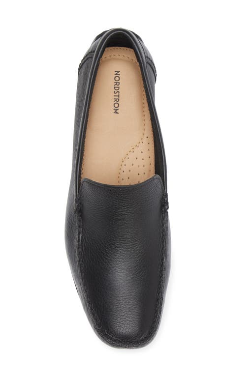 Nordstrom Freddie Moc Toe Driving Loafer In Black