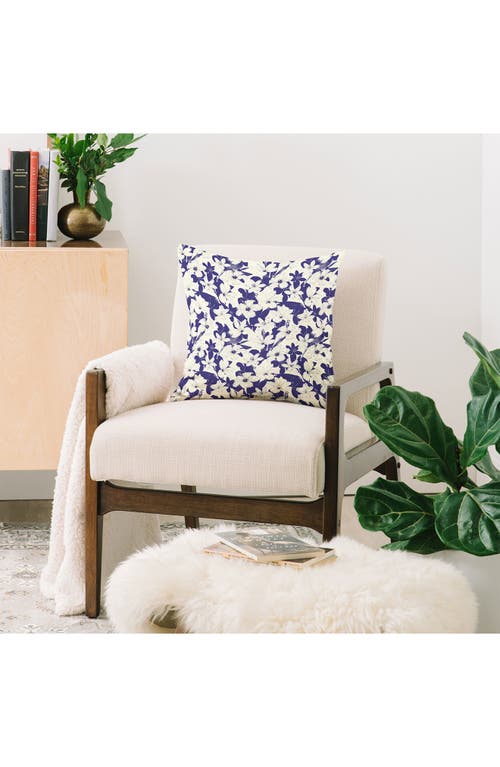 Shop Deny Designs Modern Abstract Print Throw Pillow In Blue