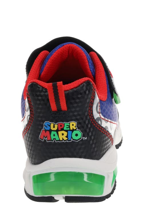Shop Sg Footwear Kids' Mario & Luigi Mix-and-match Sneaker In Blue/black