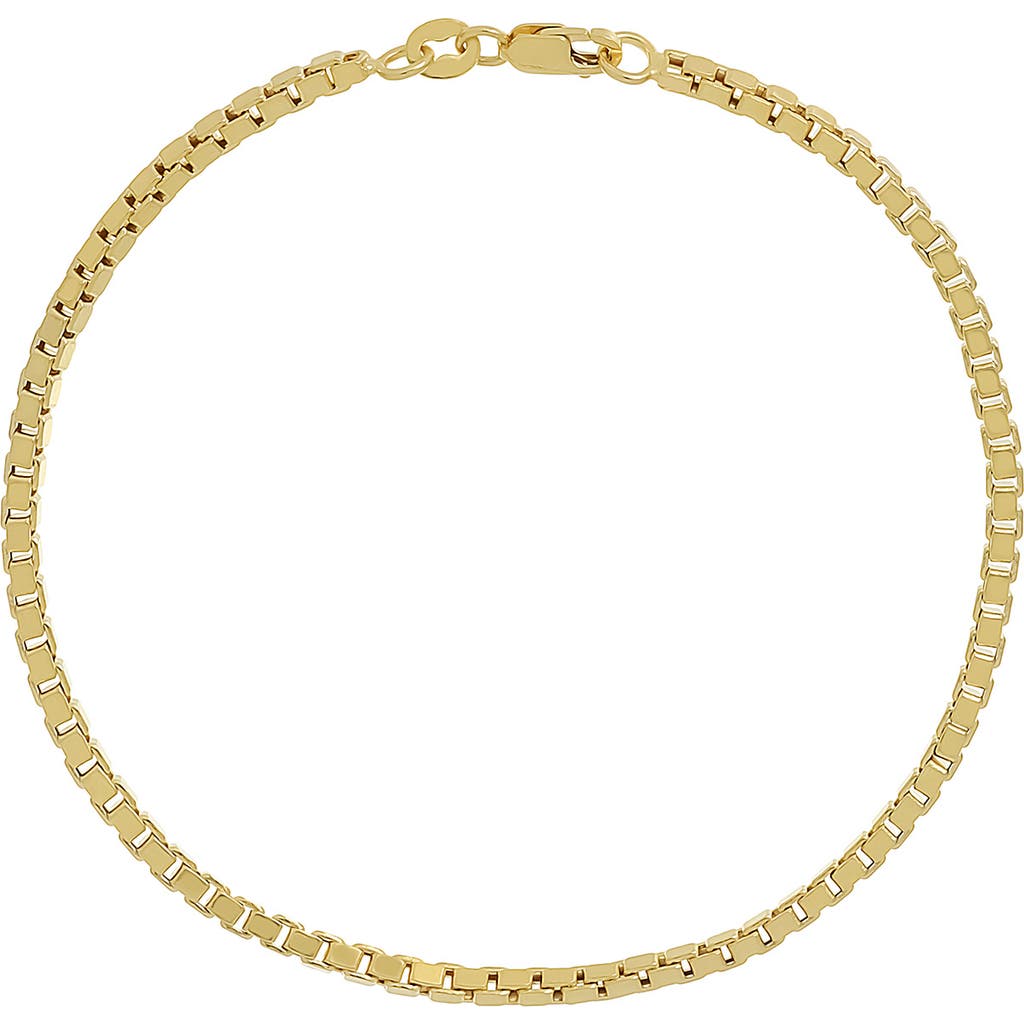 Bony Levy Box Chain Bracelet In 14k Yellow Gold