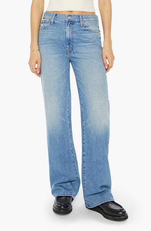 Shop Mother The Dodger Sneak Wide Leg Jeans In Tomorrow Never Knows