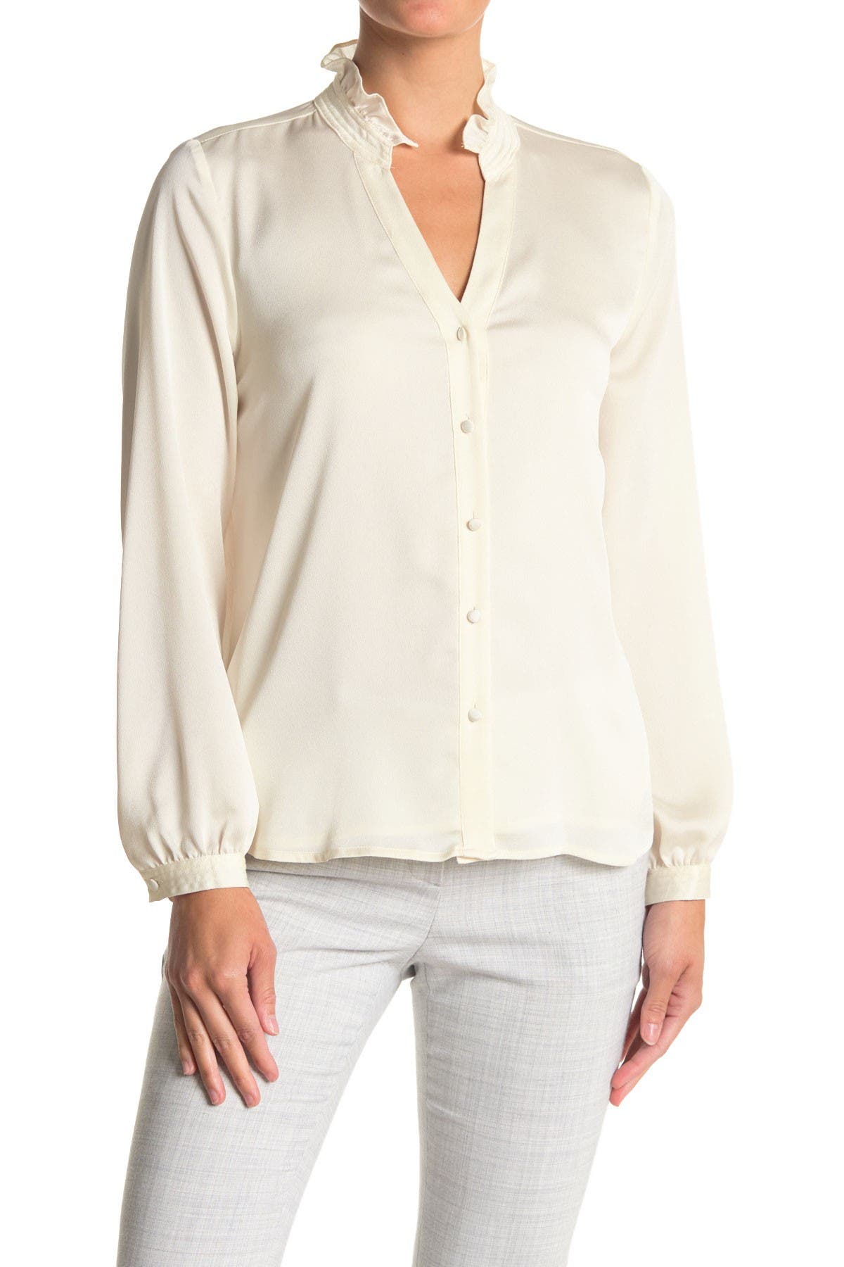 vince camuto ruffle blouse