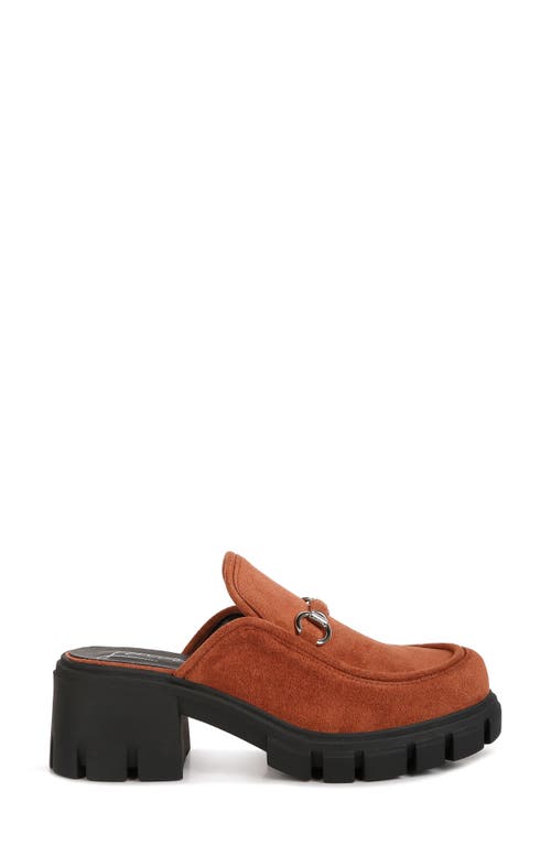 Shop London Rag Prosper Velvet Mule In Tan