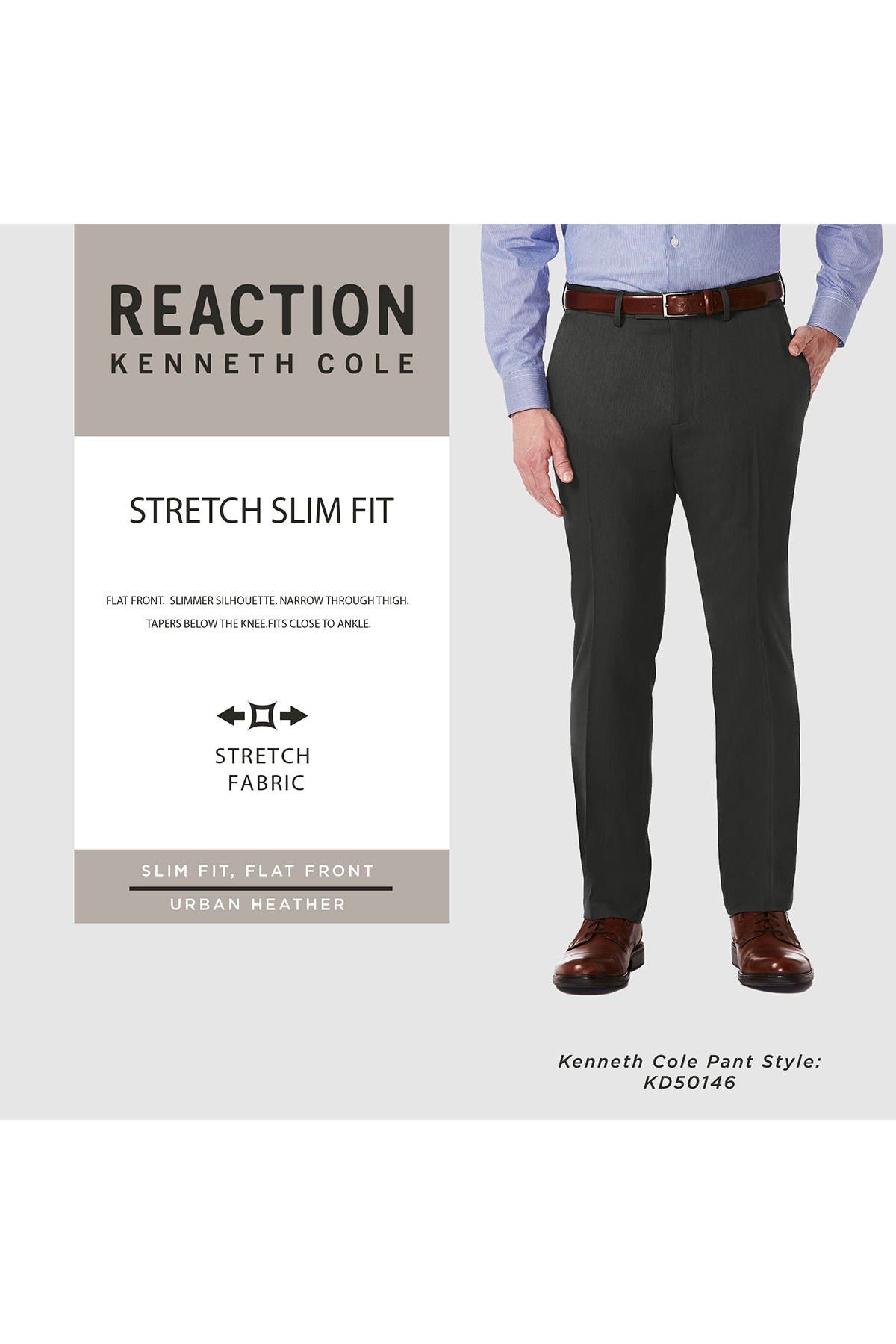 Kenneth Cole Reaction Urban Heather Slim Dress Pants 29 34 Inseam Nordstrom Rack