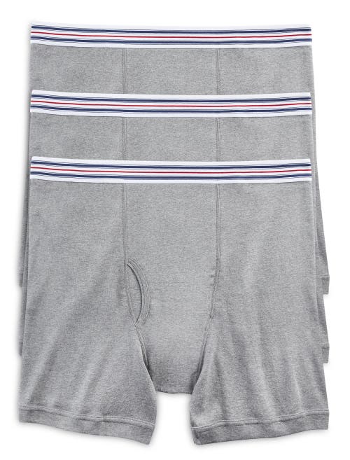 Harbor Bay 3-pk Boxer Briefs In Grey