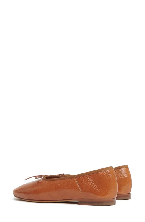 Shop Mansur Gavriel Dream Ballerina Flat In Caramel