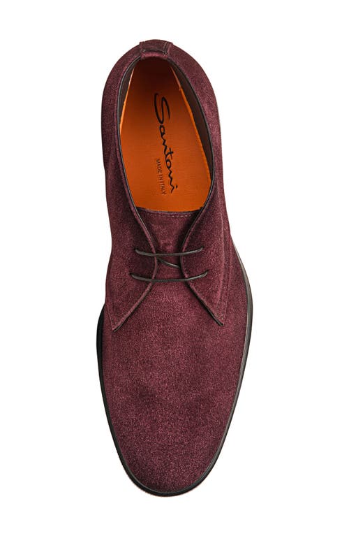 Santoni Chukka Boot In Burgundy