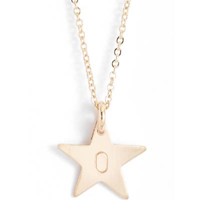 Nashelle 14K-Gold Fill Initial Mini Star Pendant Necklace