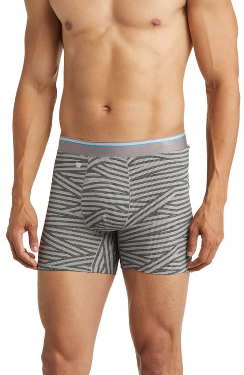 Air Mesh Hammock Pouch 4 Inch Boxer Brief Gray Pinstripe S by Tommy