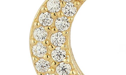 Sphera Milano Cubic Zirconia Moon Drop Earrings In Gold