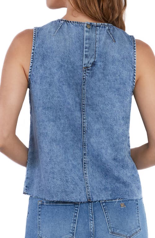 Shop Wash Lab Denim Denim Tank Top In Well Blue