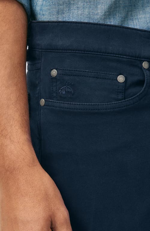 Shop Brooks Brothers The Richmond Five-pocket Straight Leg Pants In Navy