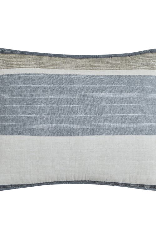 Nautica Ridgeport Open Dark Blue Quilt Set In Grey/taupe