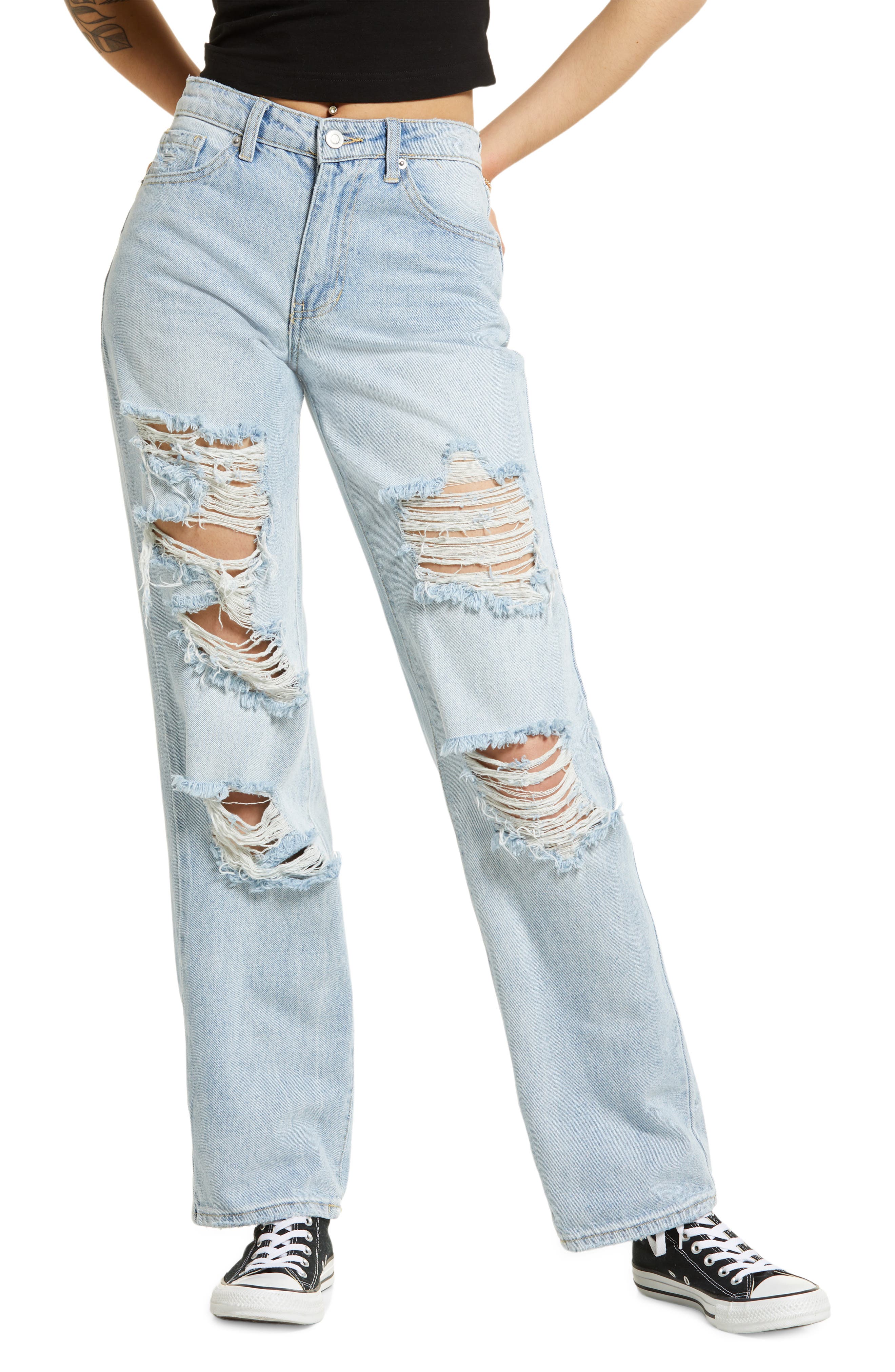 BP. Destroyed Baggy Jeans | Nordstrom