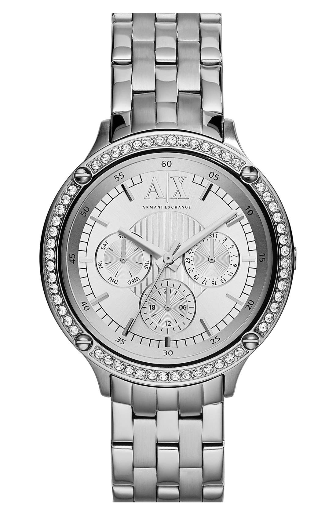 AX Armani Exchange Round Multifunction Bracelet Watch, 40mm Nordstrom