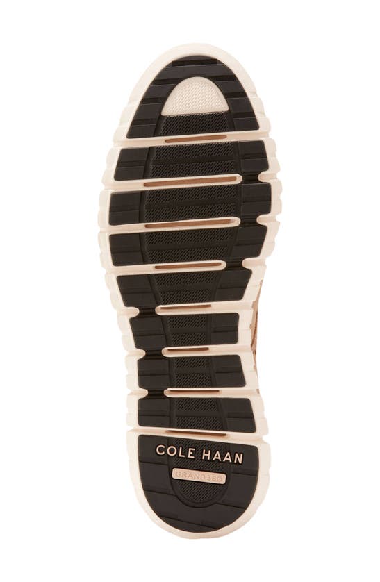 Shop Cole Haan Zerogrand Remastered Wingtip Oxford In Sesame/ Dark Choc