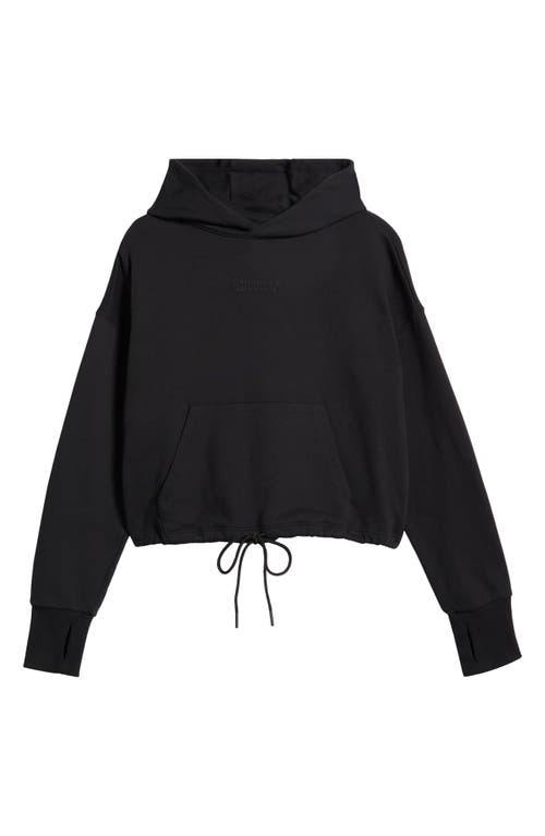 Shop Daughter Lessons Relaxed Crop Hoodie In Black