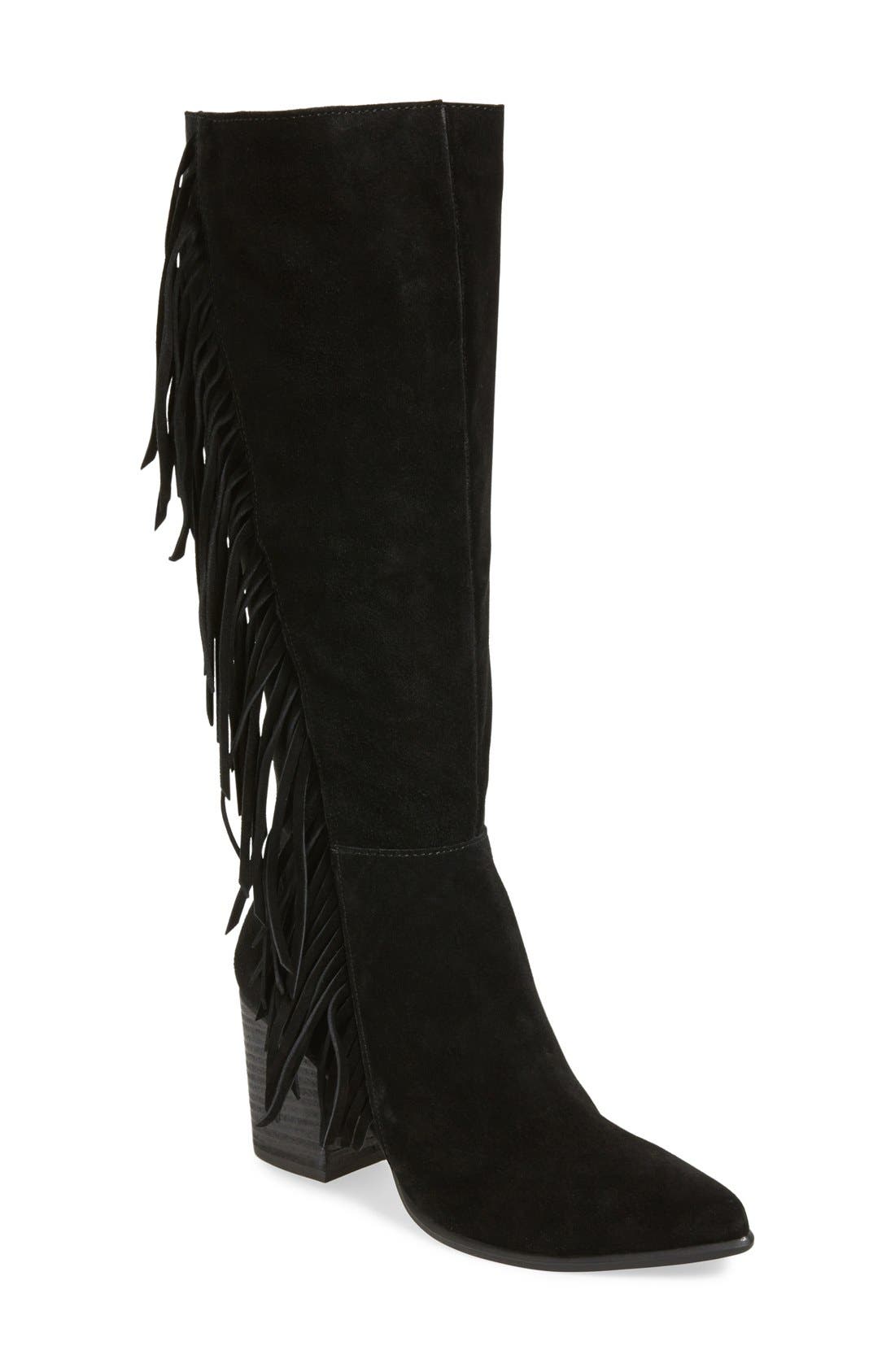 steve madden fringe boots