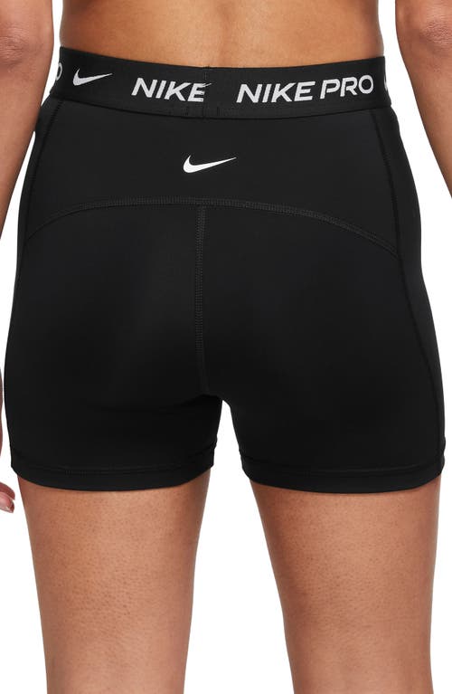 Shop Nike Dri-fit High Waist 3-inch Shorts In Black/black/iron Grey