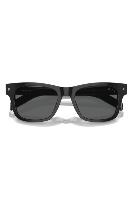 Prada Pantos Acetate Sunglasses With Unique Temple Design In Black