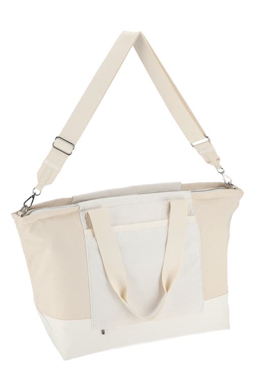 LESPORTSAC LESPORTSAC CANVAS E/W NYLON TOTE BAG