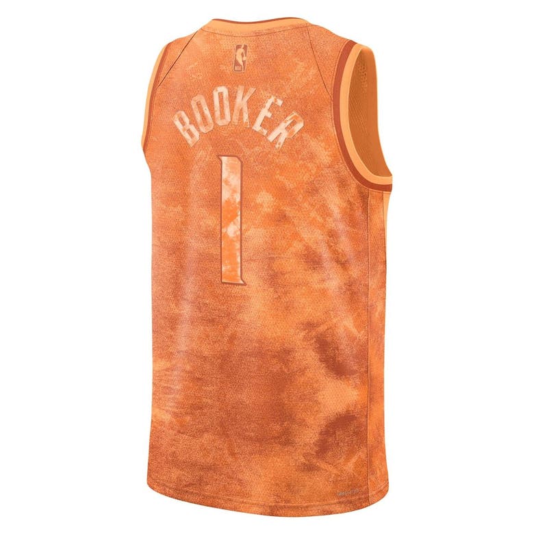Nike Unisex Devin Booker Orange Phoenix Suns Select Series Swingman Jersey Modesens
