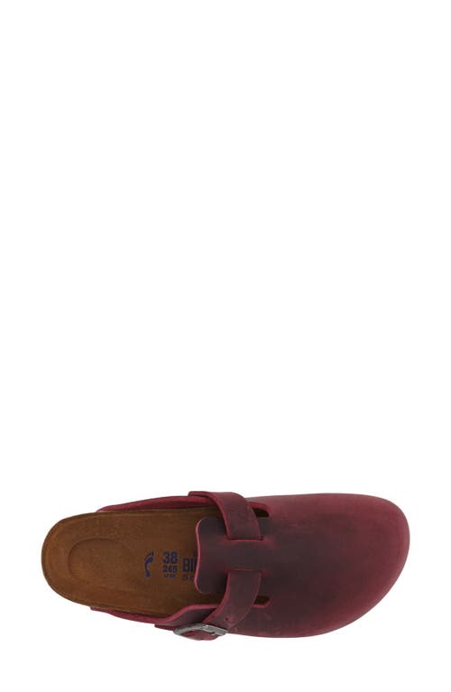 Birkenstock Boston Soft Footbed Clog In Faded Purple