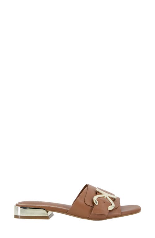 Kenneth Cole Women's Irene Slip On Embellished Slide Sandals In Brown