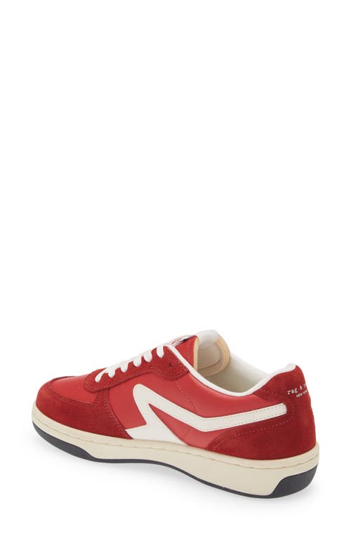 Shop Rag & Bone Retro Court Sneaker In Fiery Red