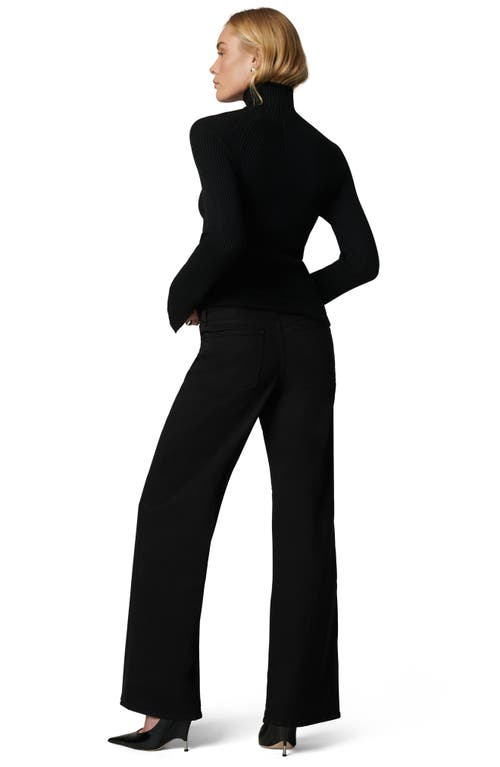 Joe's The Lou Lou Low Rise Wide Leg Jeans In Black