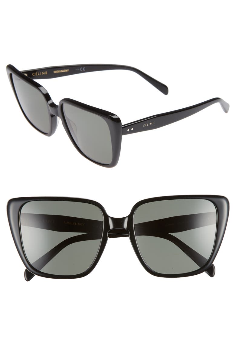 Celine 57mm Modified Square Cat Eye Sunglasses Nordstrom
