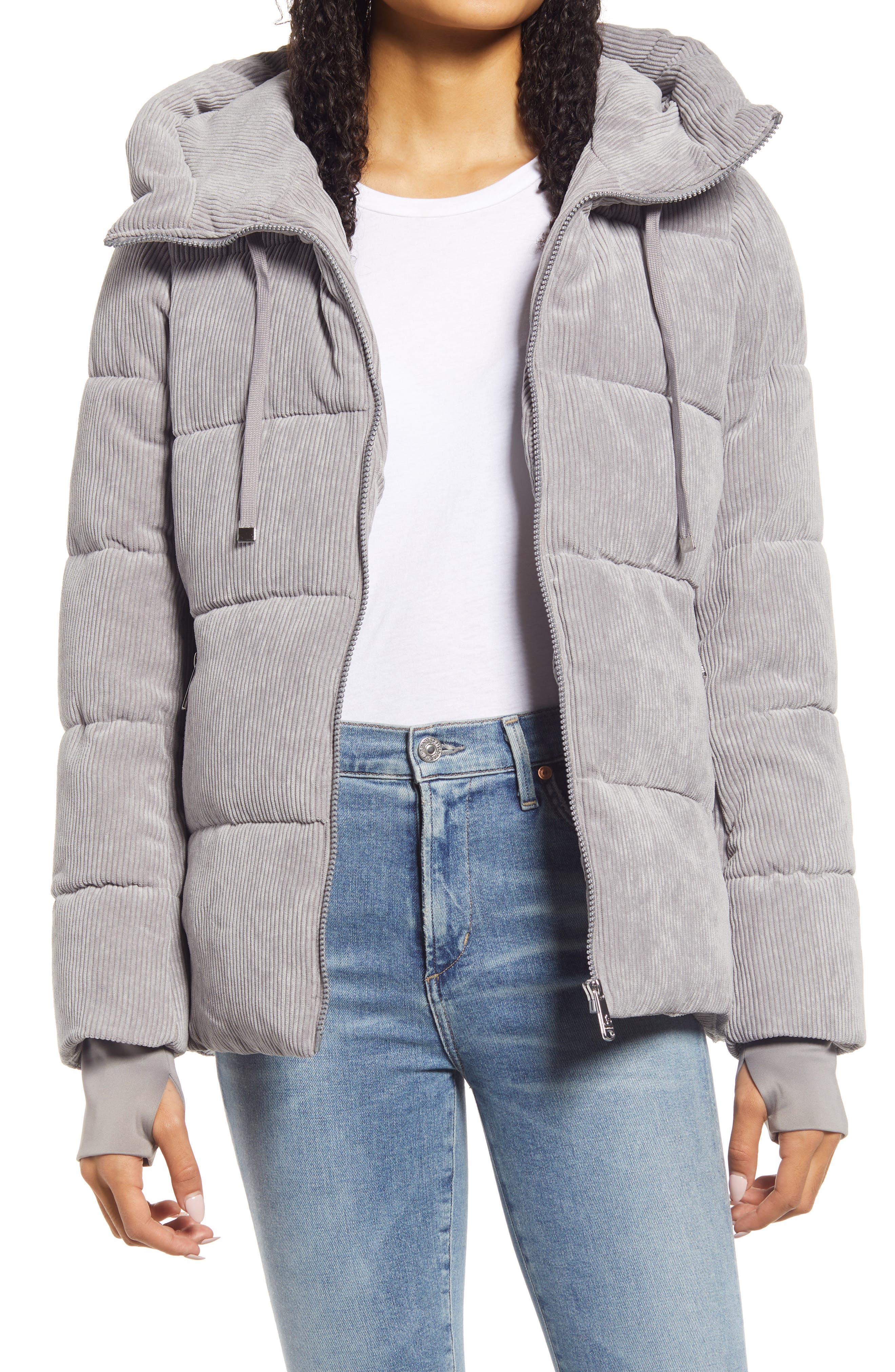 sam edelman walker hooded puffer coat