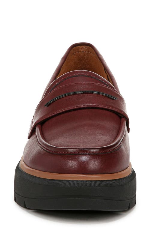 Shop Dr. Scholl's Nice Day Platform Penny Loafer In Wine