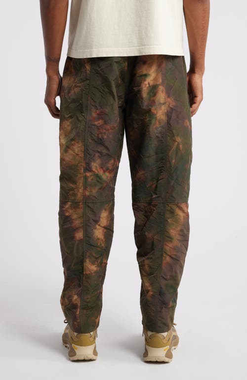 Shop Afield Out Abstract Camo Nylon Pull-on Pants In Green Camo Multi