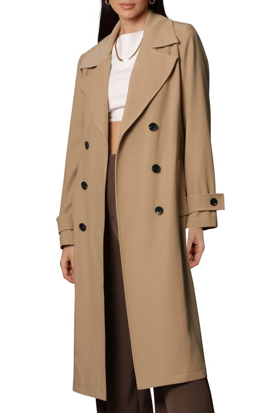 Avec Les Filles Oversize Lightweight Trench Coat In Khaki
