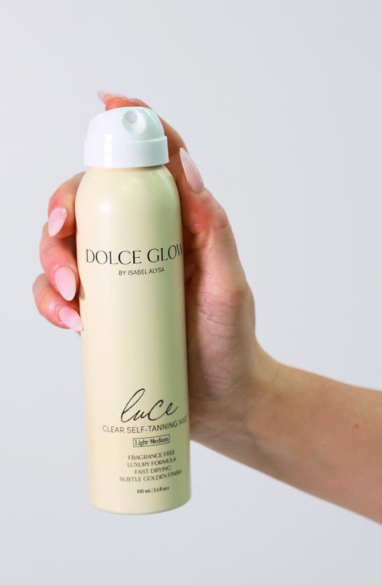 Shop Dolce Glow By Isabel Alysa Luce Clear Self-tanning Mist, 3.4 oz In Light To Medium