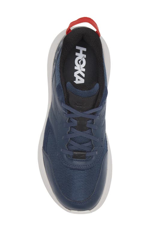 Shop Hoka Bondi L Sneaker In White/bellwether Blue