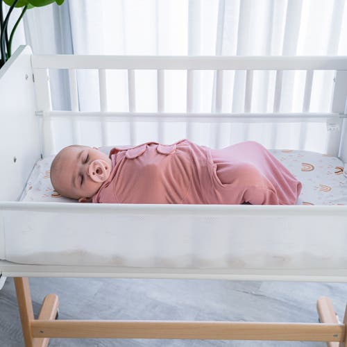 Comfy Cubs Easy Swaddle Blanket In Blush, Mauve, Mulberry