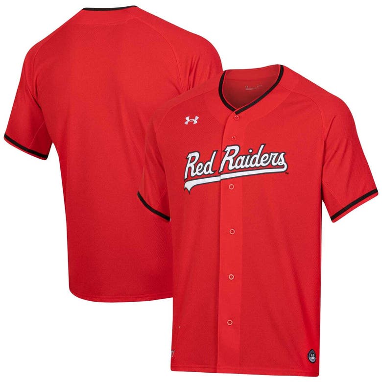 Shop Under Armour Red Texas Tech Red Raiders Softball V-neck Jersey