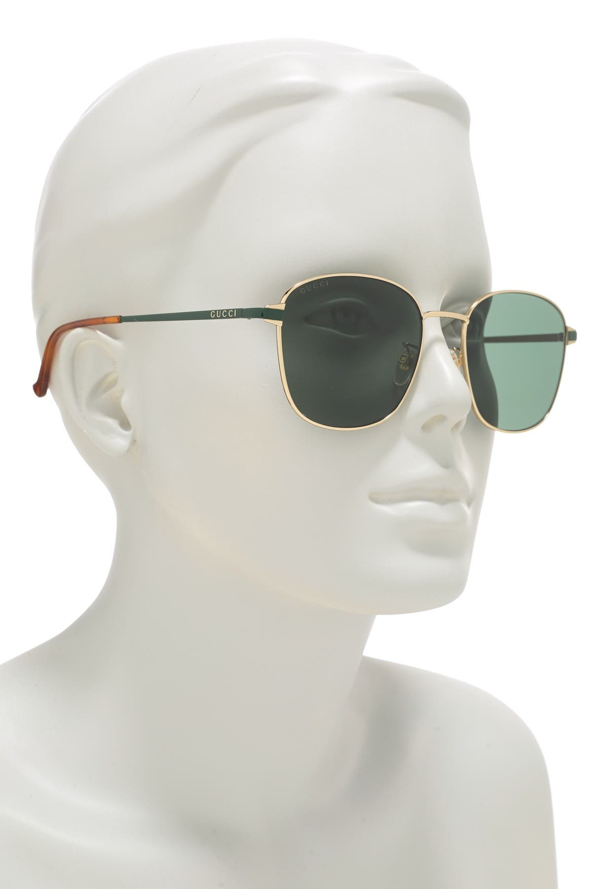 gucci 56mm square sunglasses