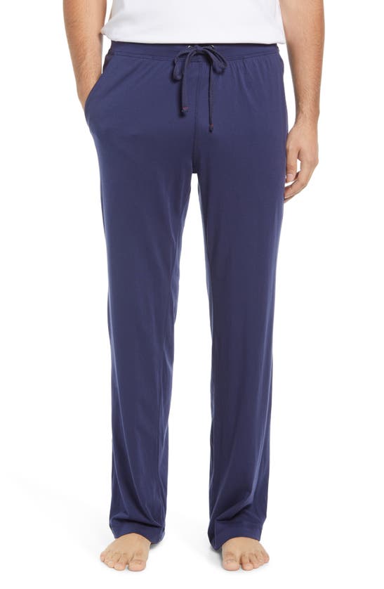 Daniel Buchler Pima Cotton Pajama Pants In Navy | ModeSens