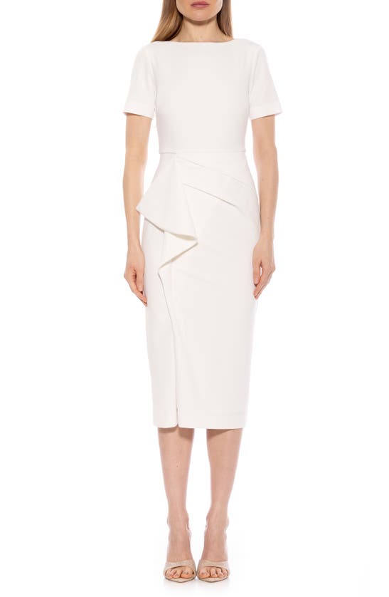 Alexia Admor Zayd Midi Sheath Dress In Ivory