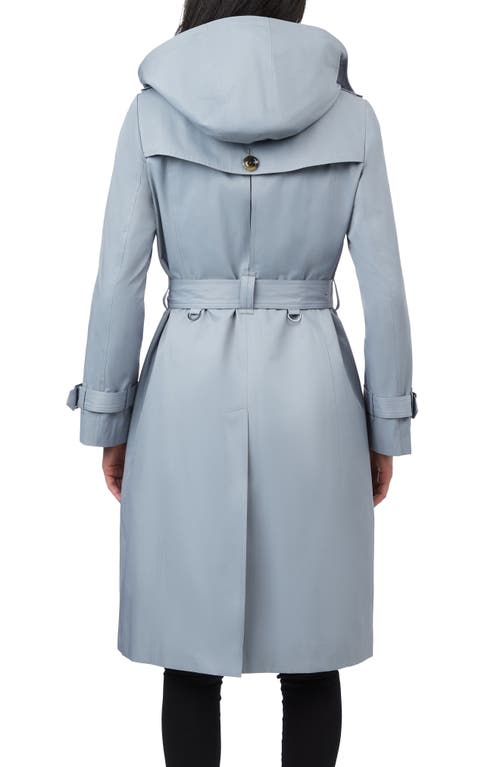 London Fog Women's Belted Hooded Water-resistant Trench Coat In Koala