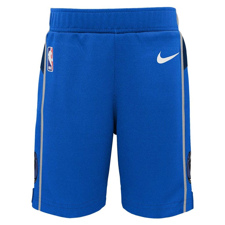 Shop Nike Preschool  Blue Dallas Mavericks Icon Replica Shorts